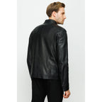 The Blanchard Black Leather Men Jacket