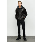 The Byron Ribi Black Leather Men Jacket