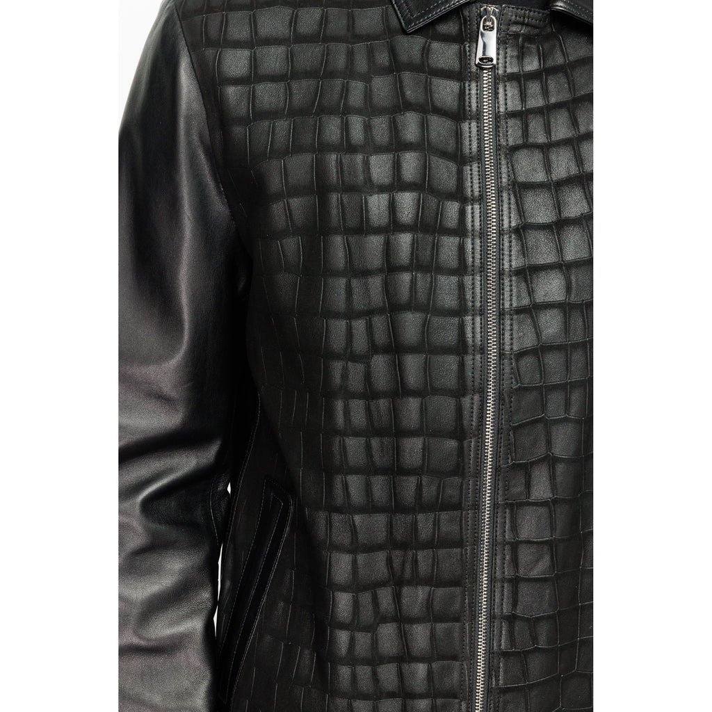 The Emerson Black Leather Men Jacket