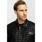 The Emerson Black Leather Men Jacket