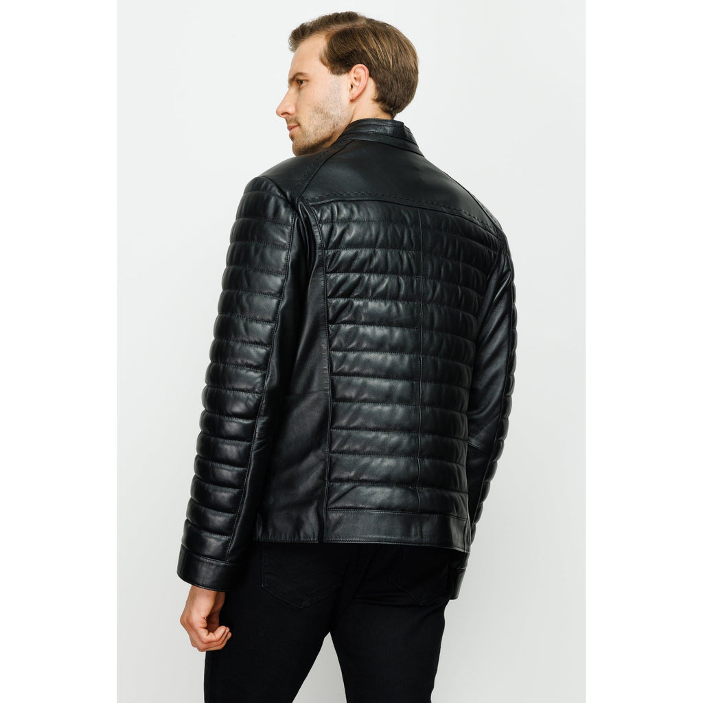 The Wilkerson Black Leather Men Jacket