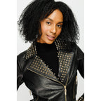 The Infanta Black Leather Women Jacket
