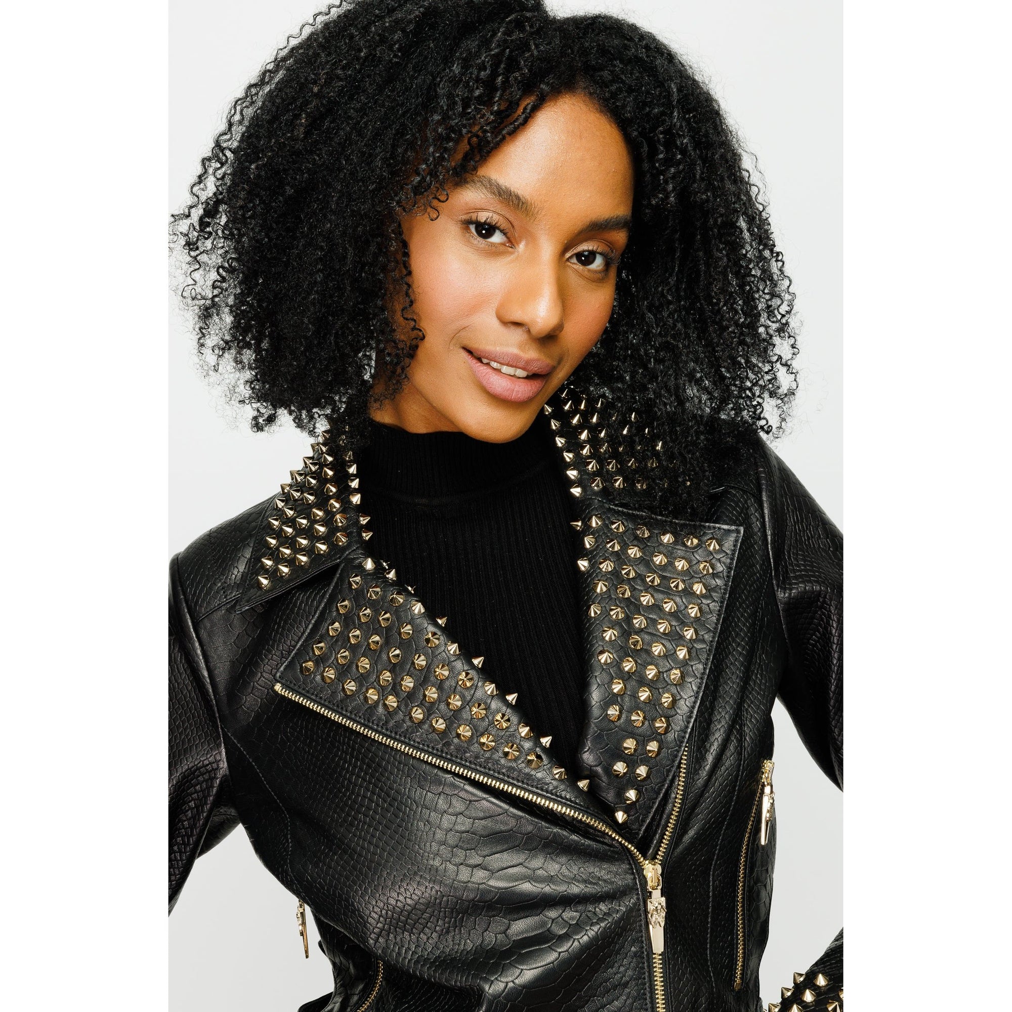 The Infanta Black Leather Women Jacket
