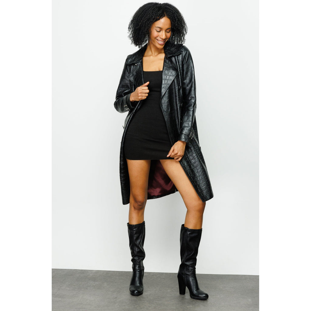 The Folcata Black Leather Women Jacket