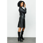 The Folcata Black Leather Women Jacket