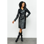 The Folcata Black Leather Women Jacket