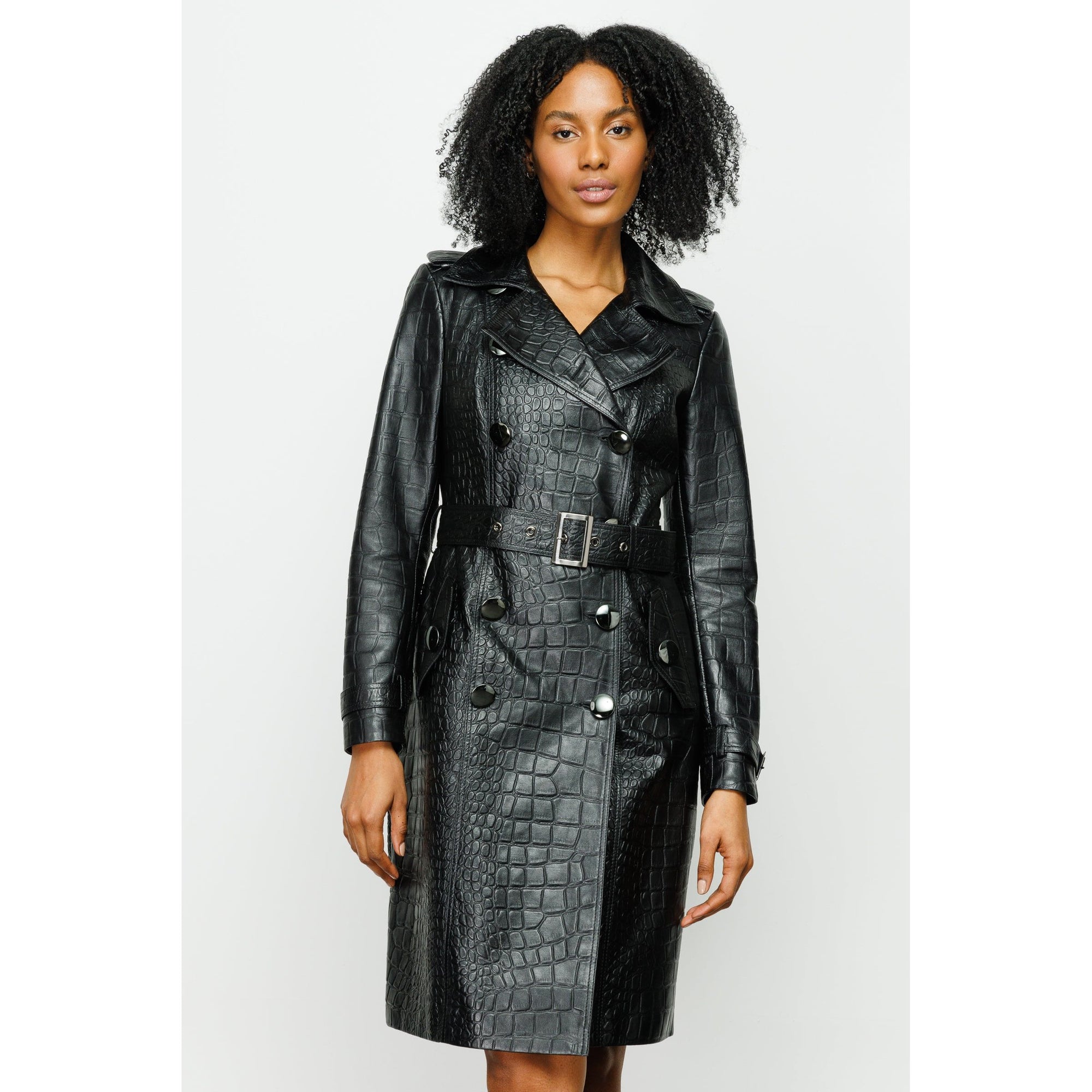 The Folcata Black Leather Women Jacket