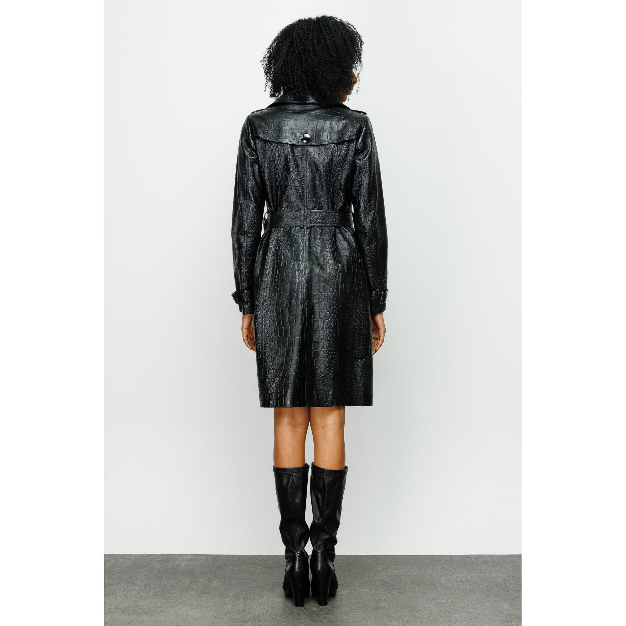 The Folcata Black Leather Women Jacket