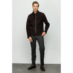 The Alba Black Leather Men Jacket
