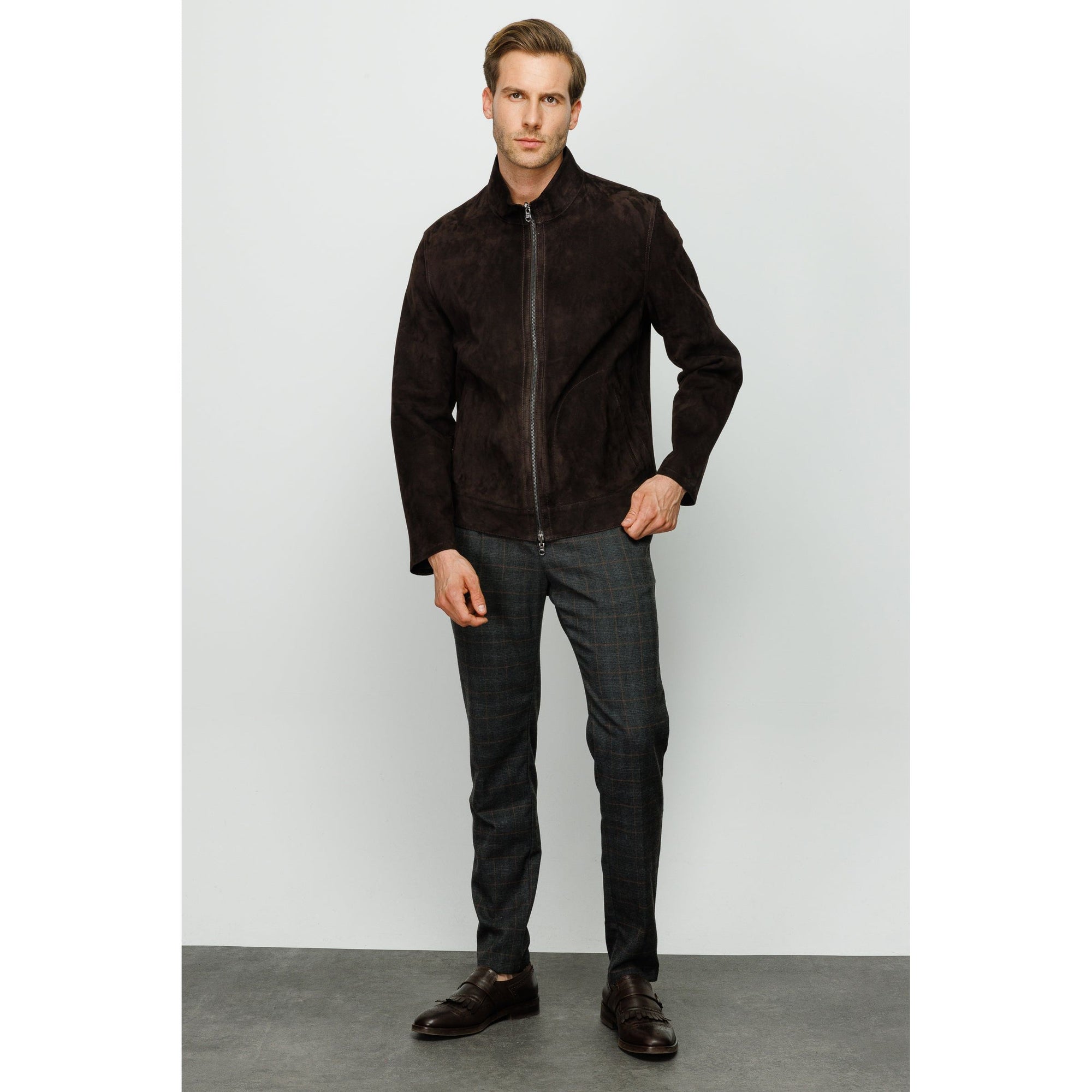 The Alba Black Leather Men Jacket