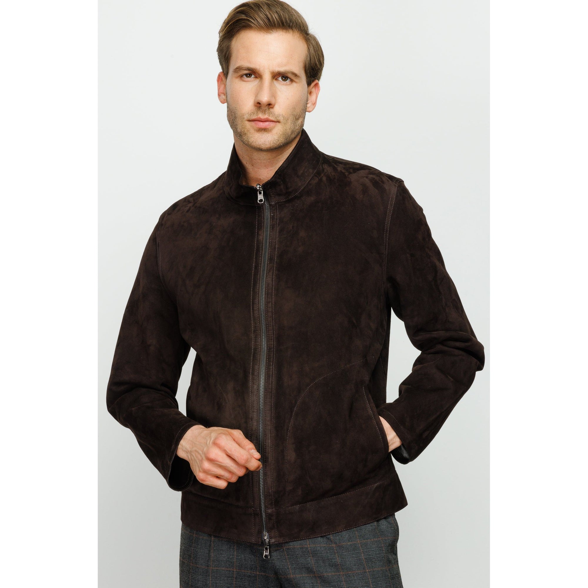 The Alba Black Leather Men Jacket