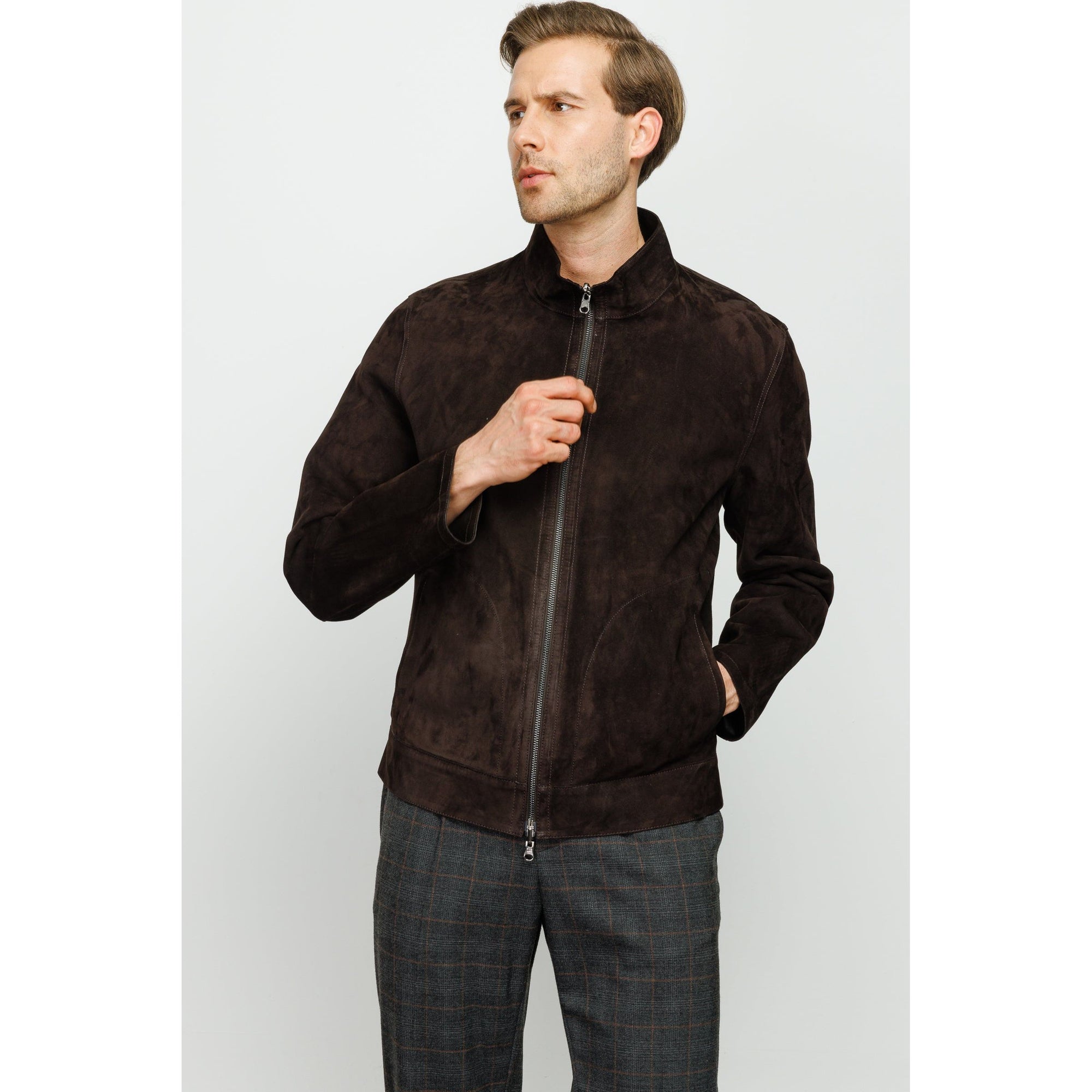 The Alba Black Leather Men Jacket
