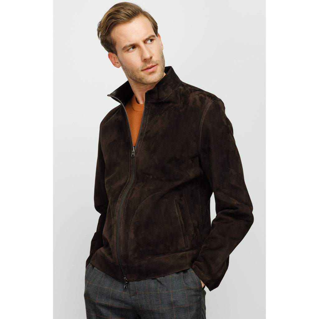 The Alba Black Leather Men Jacket