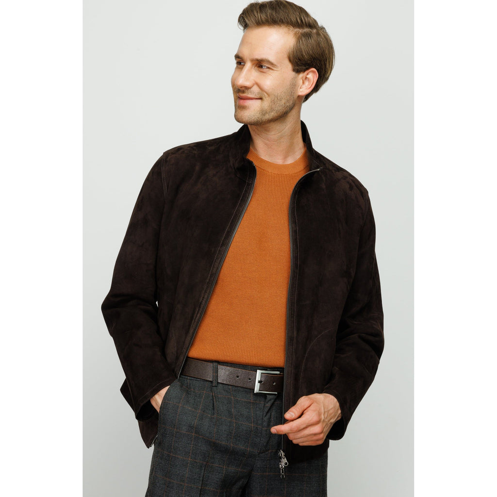 The Alba Black Leather Men Jacket