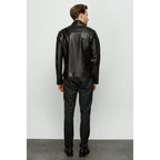 Vinci The Del Rio Leather Black Men Jacket