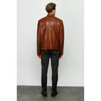 The Blanchard Brown Leather Men Jacket