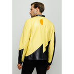 The Galt Yellow Leather Men Jacket