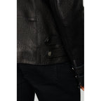 Vinci The Monola Black Leather Men Jacket