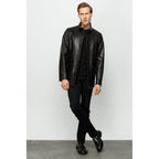 Vinci The Barclay Black Leather Men Jacket