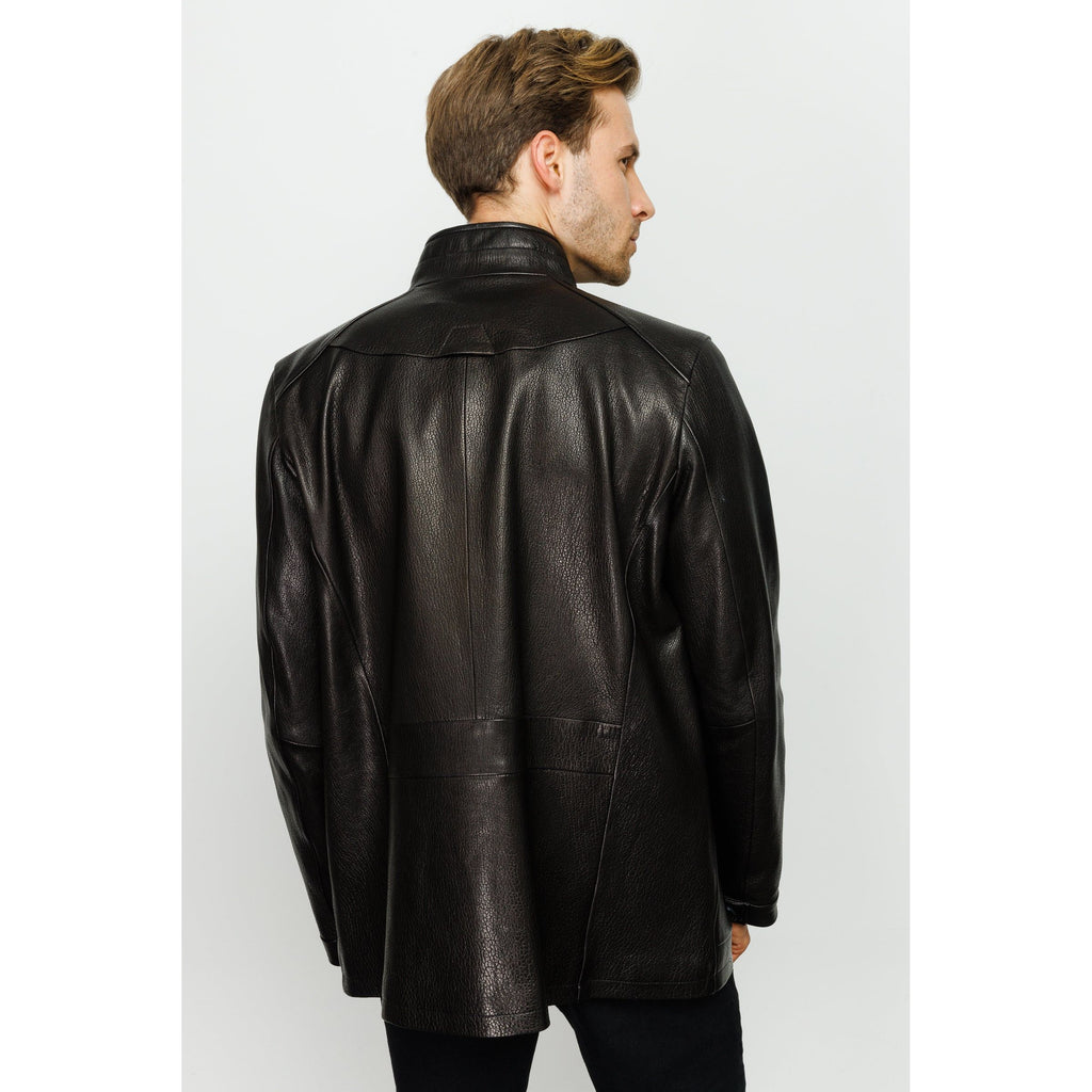 Vinci The Barclay Black Leather Men Jacket