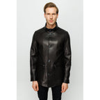 Vinci The Barclay Black Leather Men Jacket