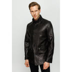 Vinci The Barclay Black Leather Men Jacket