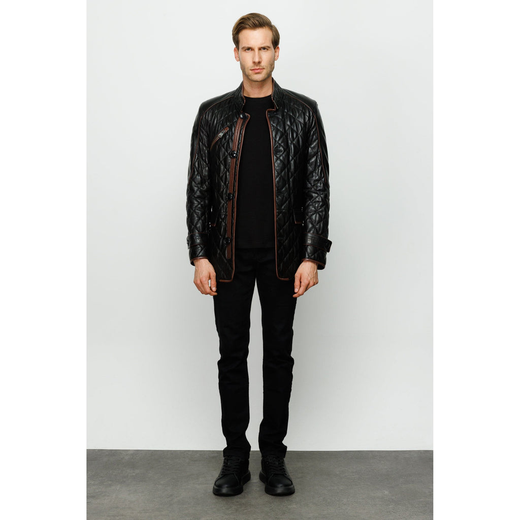 The Martinez Black Leather Men Jacket