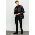 The Martinez Black Leather Men Jacket