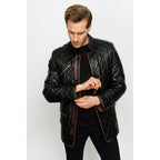 The Martinez Black Leather Men Jacket