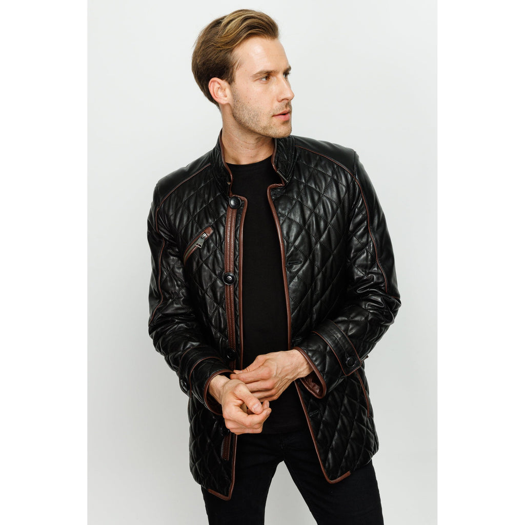 The Martinez Black Leather Men Jacket
