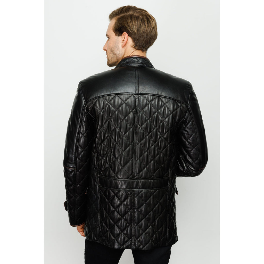 The Martinez Black Leather Men Jacket