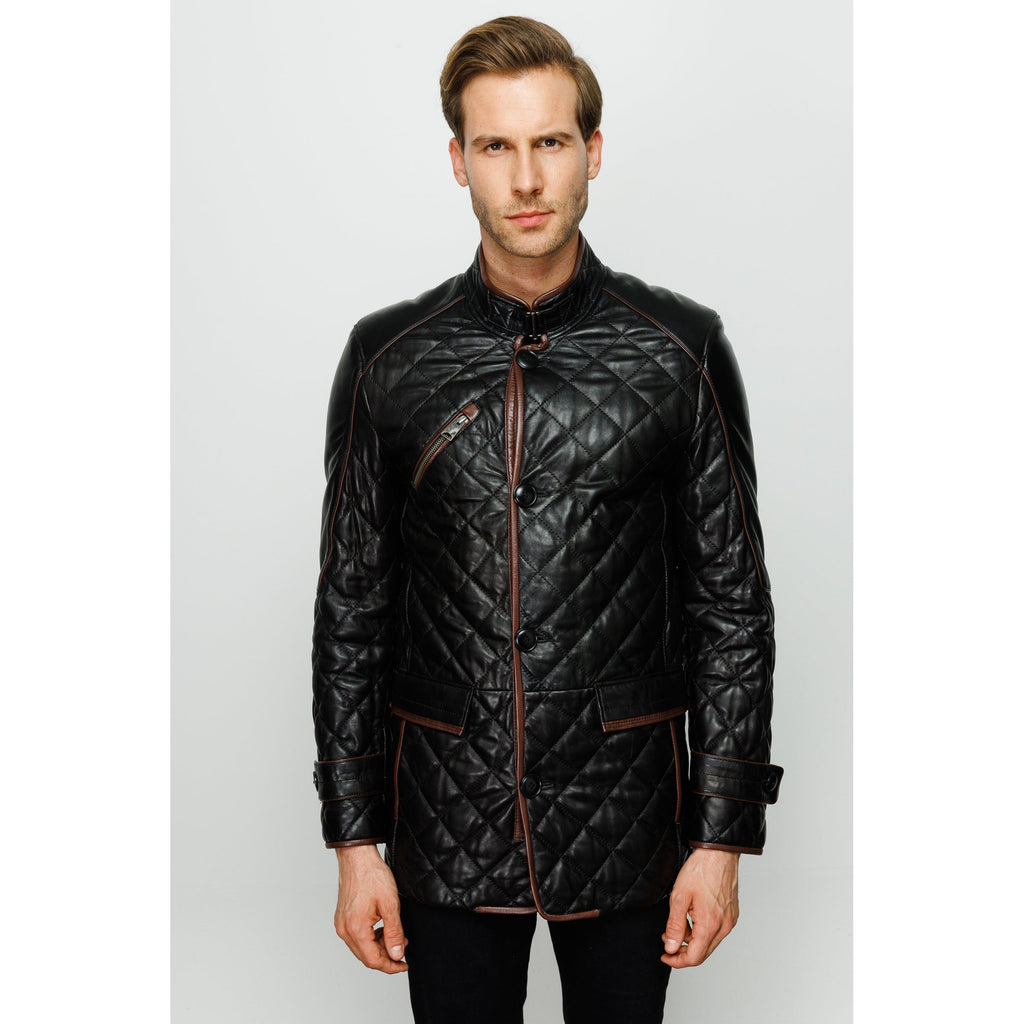 The Martinez Black Leather Men Jacket