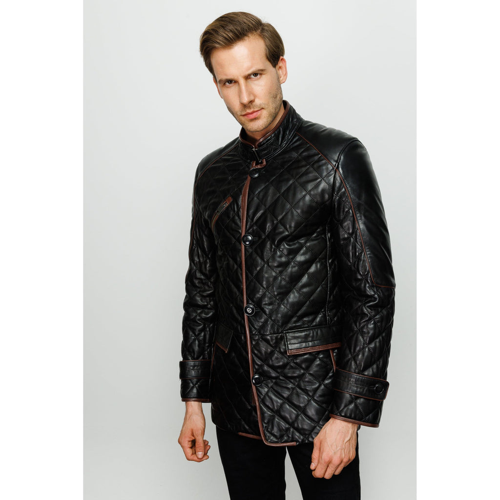 The Martinez Black Leather Men Jacket