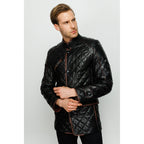 The Martinez Black Leather Men Jacket