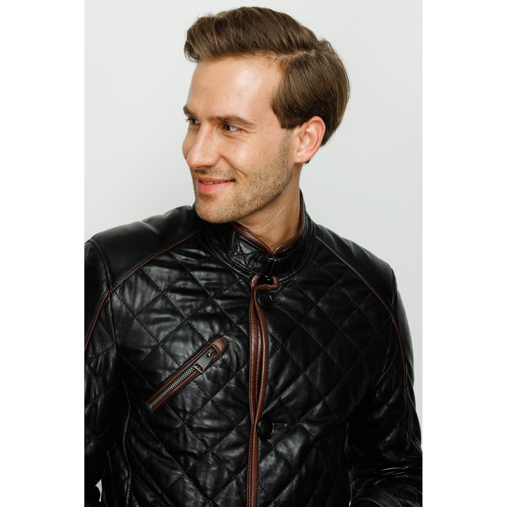 The Martinez Black Leather Men Jacket