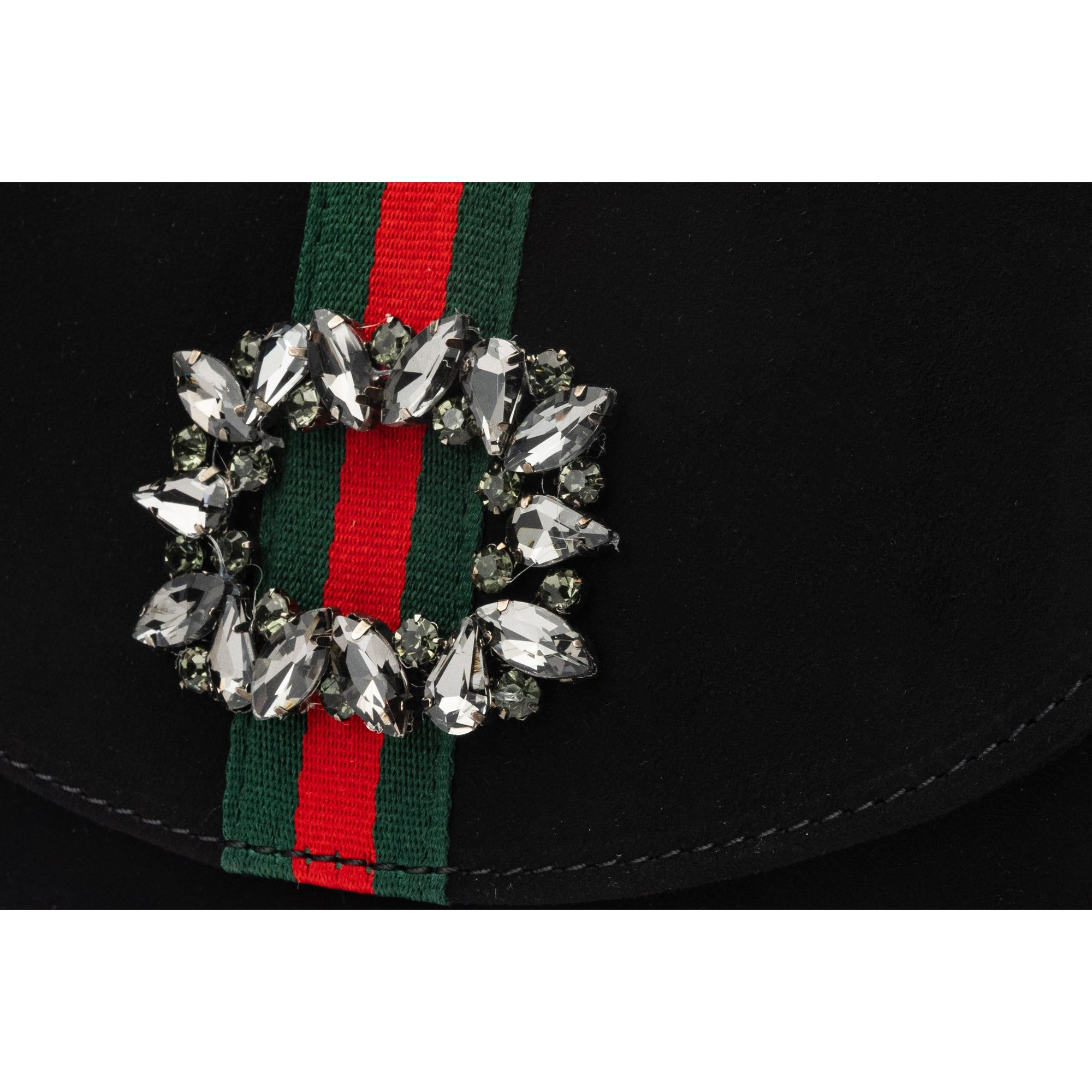 The Afega Black Suede Leather Handbag