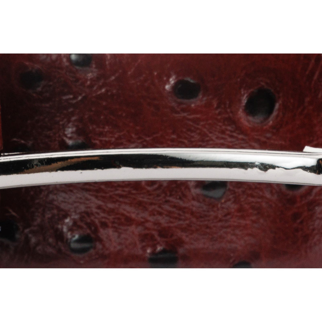 The Porto Alegre Burgundy Leather Belt