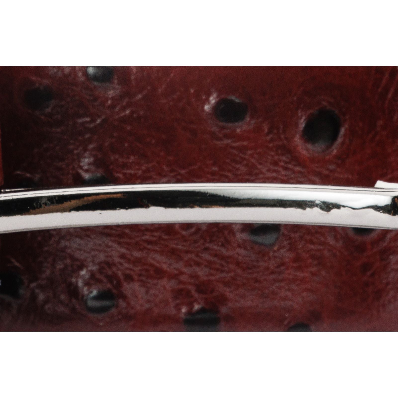 The Porto Alegre Burgundy Leather Belt