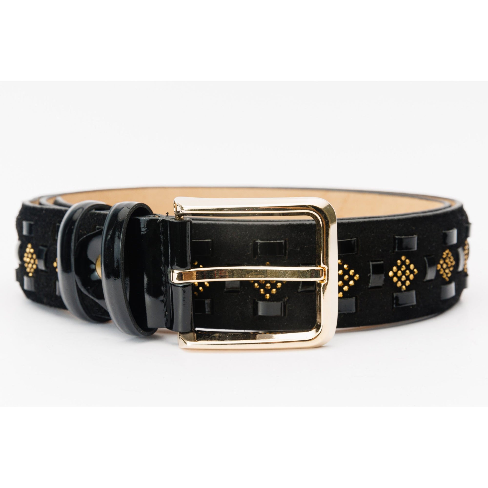 The Vicino Black Leather Belt