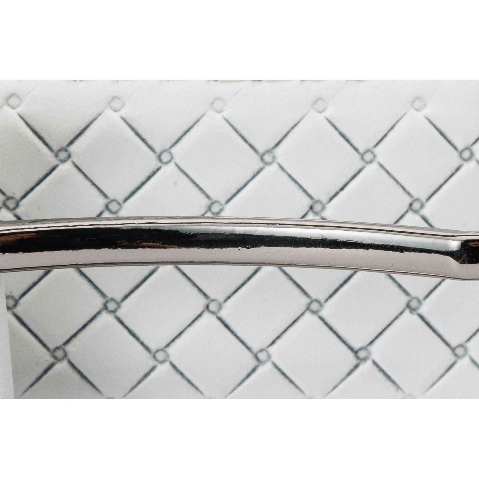 The Layla White Woven Leather Belt