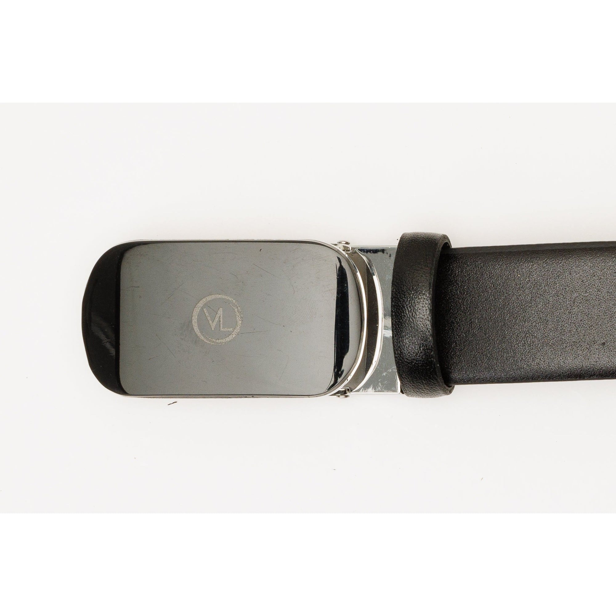 The Marzano Black Color Calfskin  Belt