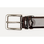 The Dodoma Burgundy Patent Leather Belt