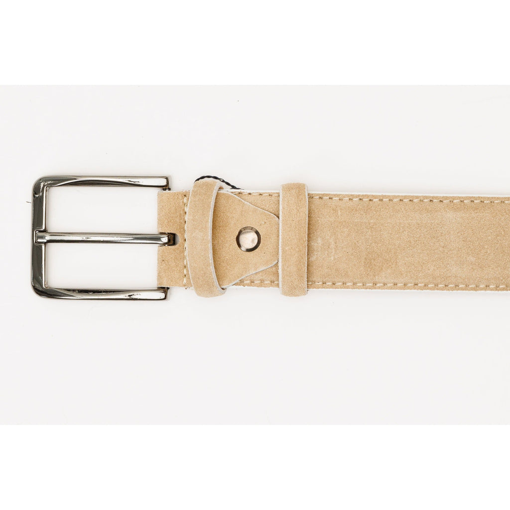 The Bari Beige Leather Belt