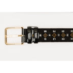 The Vicino Black Leather Belt