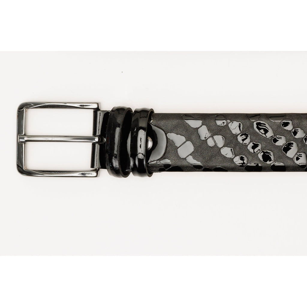 The Arnold Black Leather Belt