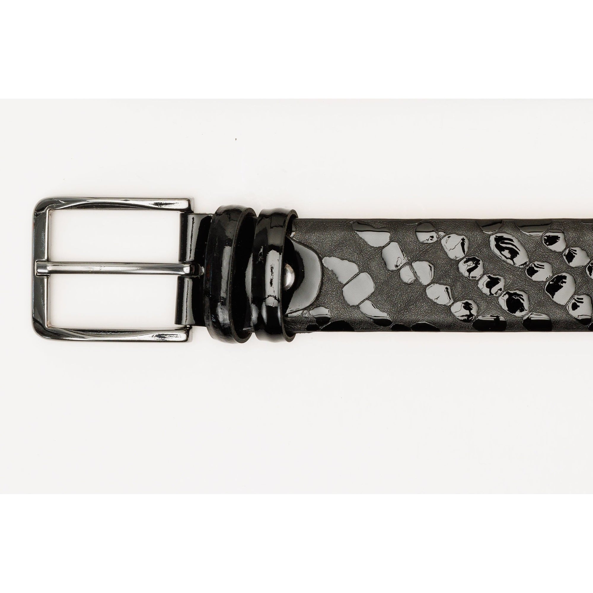 The Arnold Black Leather Belt