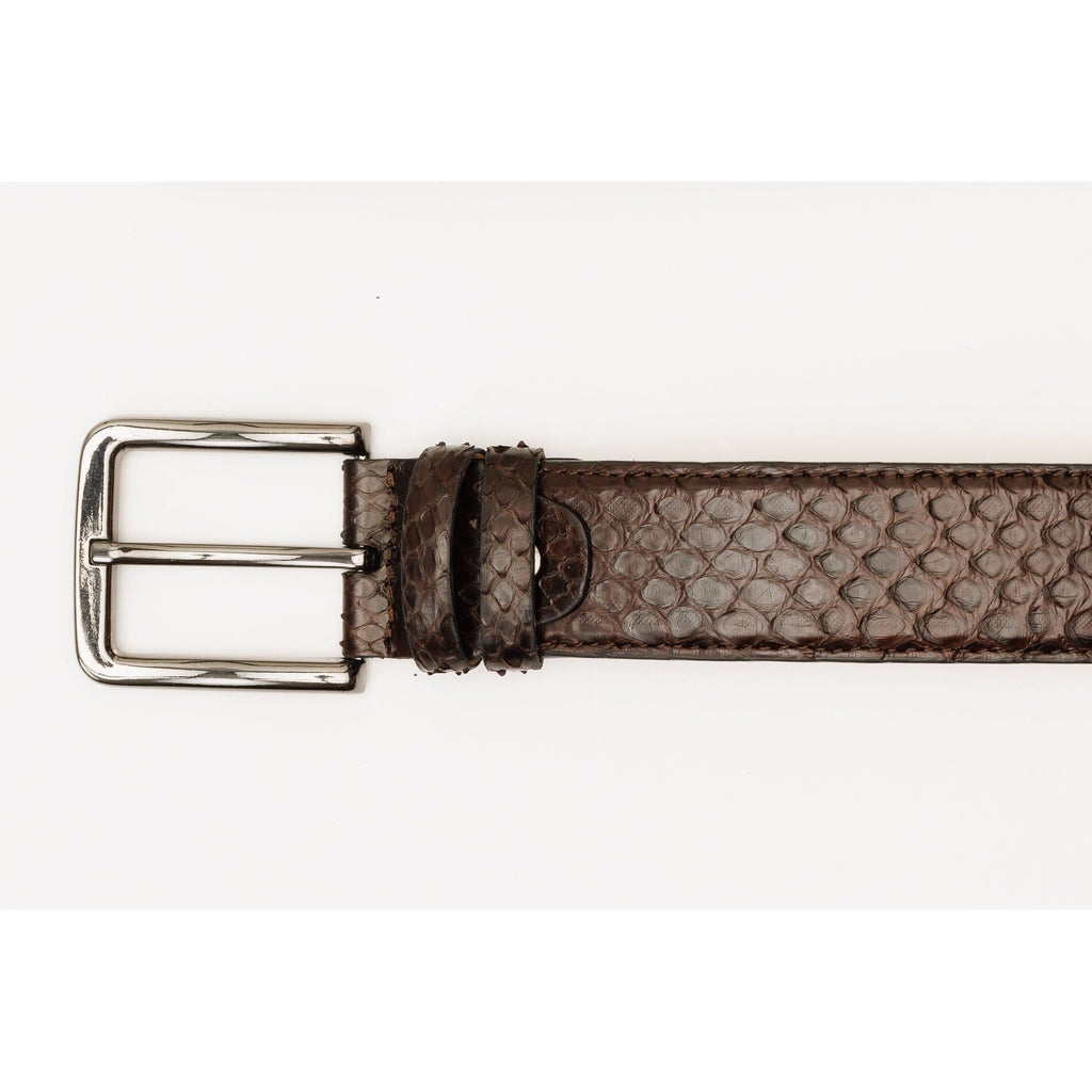 The Boss Brown Snake Leather Belt