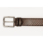 The Boss Brown Snake Leather Belt