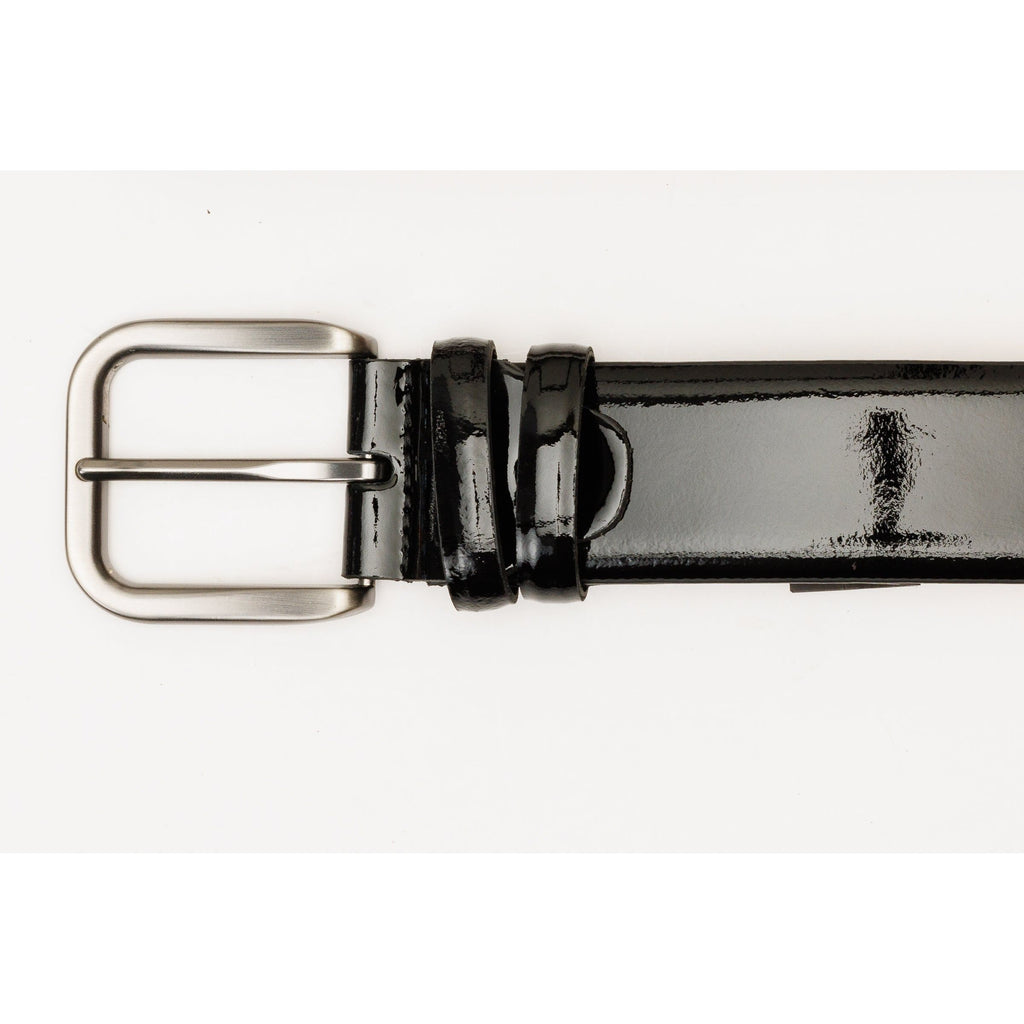 The Royal Hand Craft Black Patent Leather Belt
