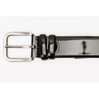 The Dodoma Black Patent Leather Belt